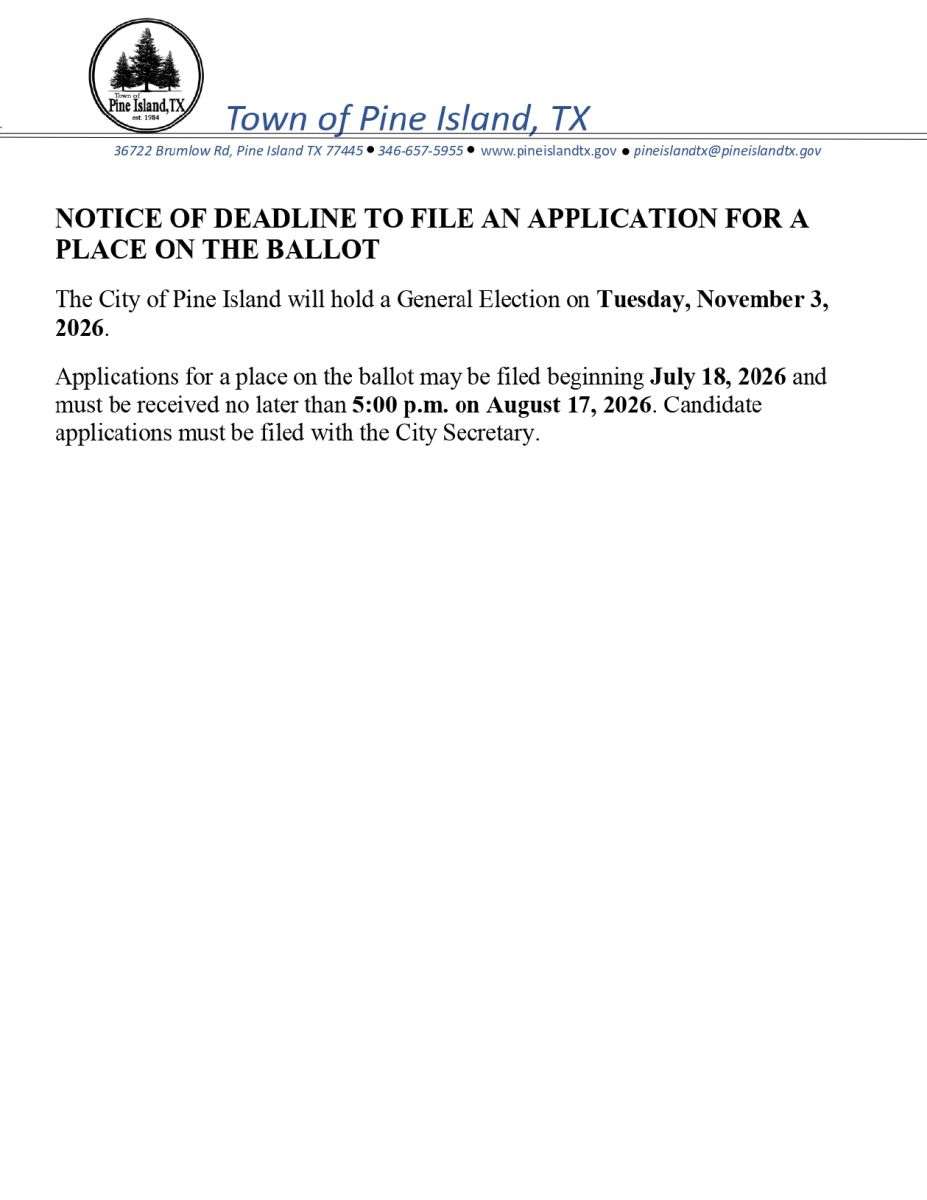 description of deadline dates for November 3, 2026 general election for place on ballot
